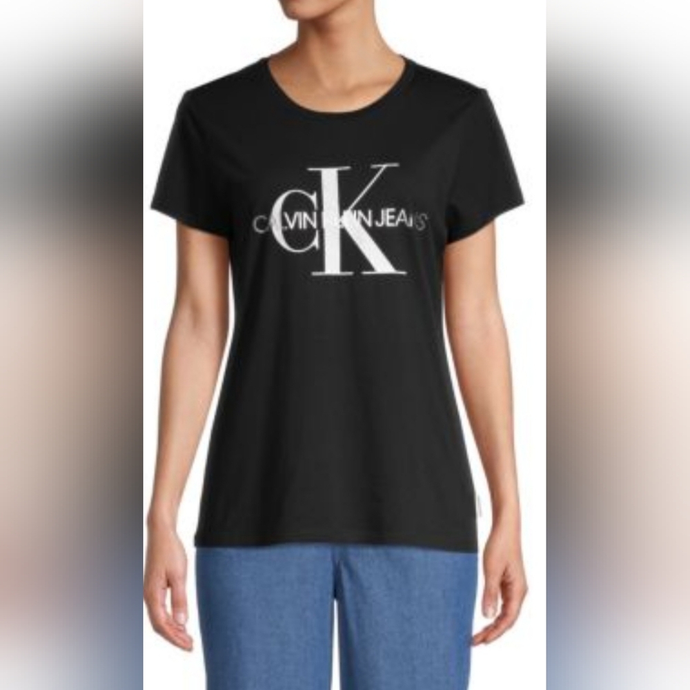 Calvin Klein Black Graphic Short Sleeve Tee